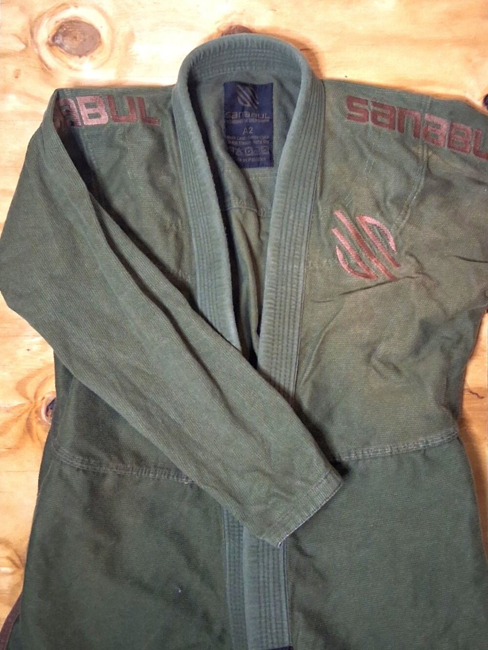 Sanabul BJJ Gi A2 Green w/ Brown Accents – Durable Training Gi